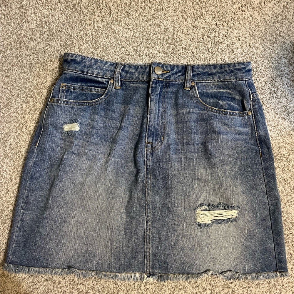 Harper Blue Denim Mini Skirt